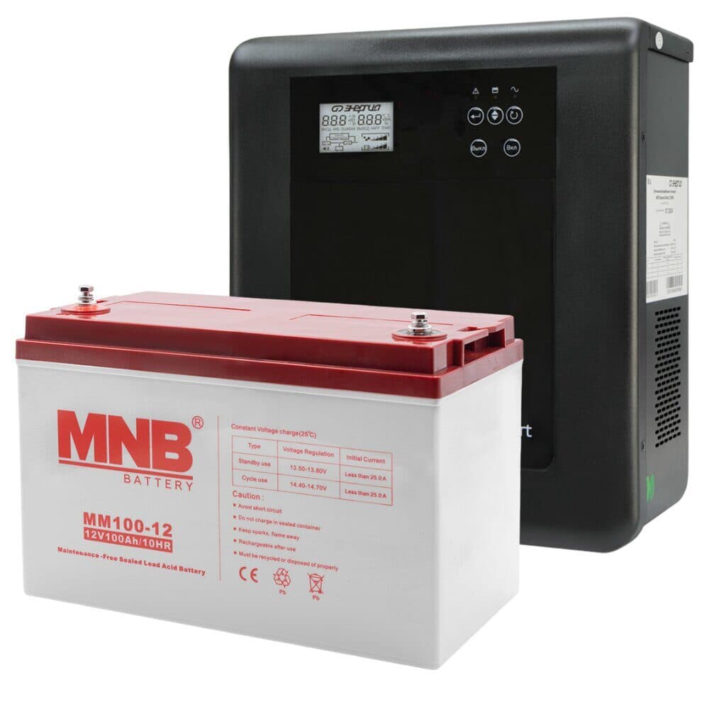 Комплект ИБП Энергия Smat II 600 + АКБ  MNB MM 100-12