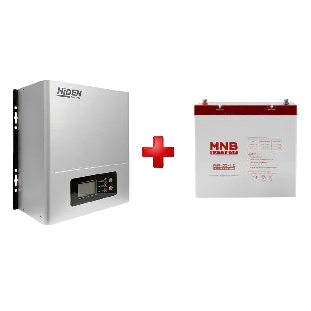 Комплект ИБП Hiden Control HPS20-0612N + АКБ MNB 55-12