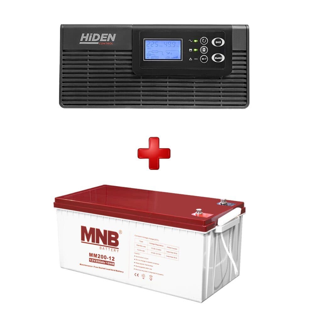 Комплект ИБП Hiden Control HPS20-1012 + АКБ MNB 200-12