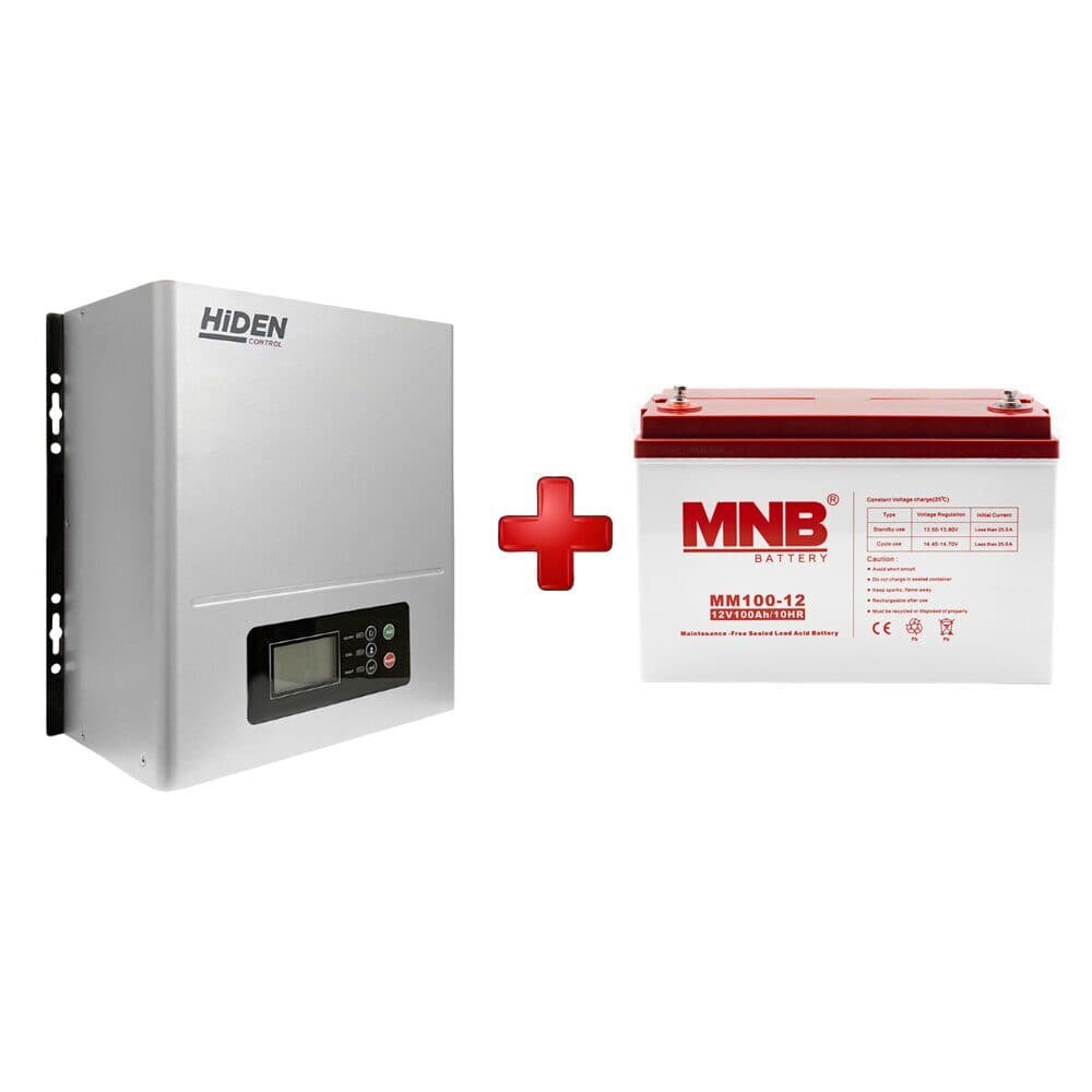 Комплект ИБП Hiden Control HPS20-1012N+ АКБ MNB 100-12