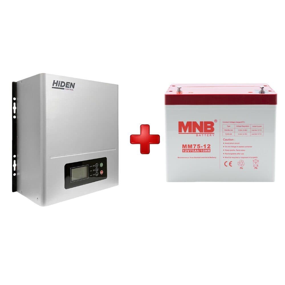 Комплект ИБП Hiden Control HPS20-1012N + АКБ MNB 75-12