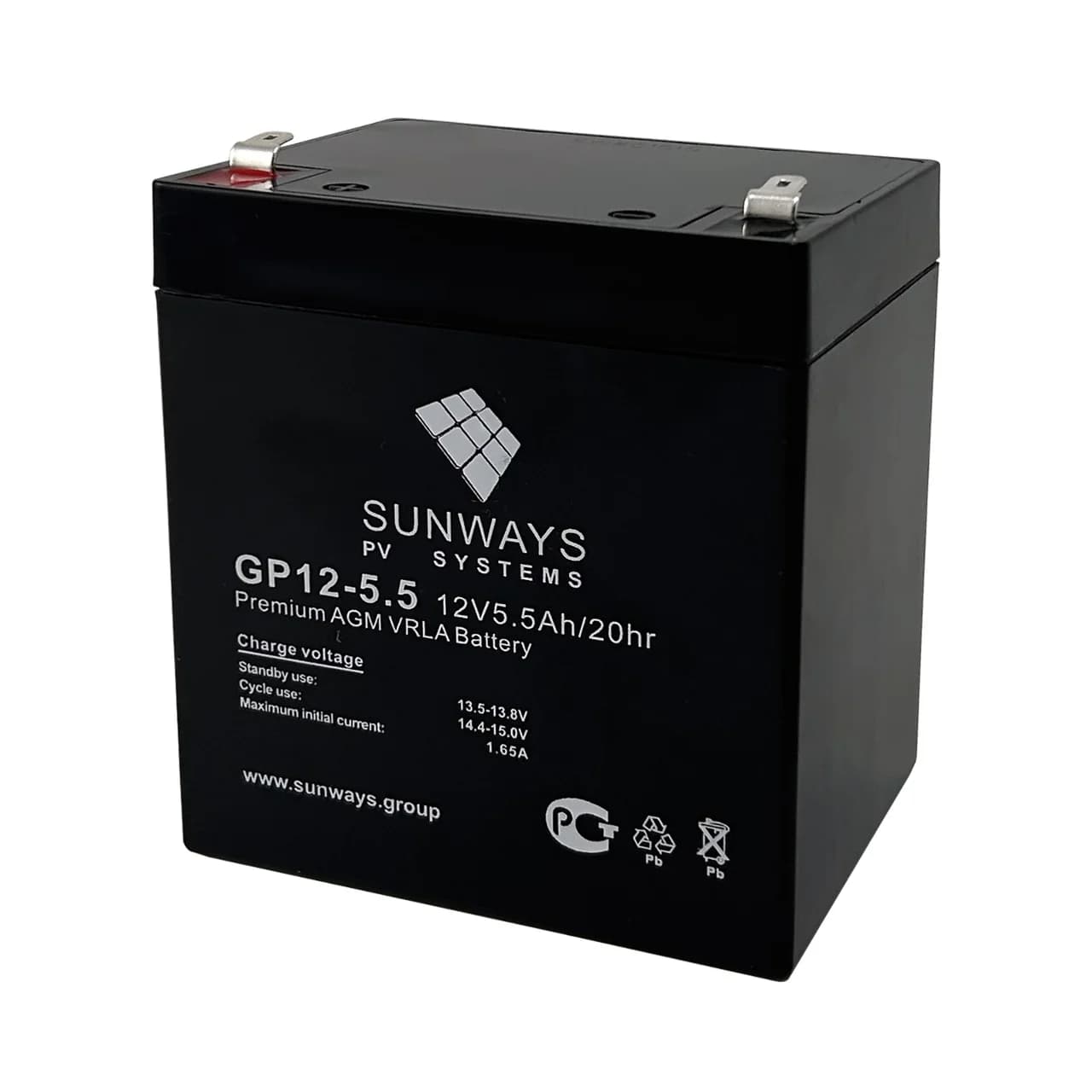Аккумуляторная батарея SUNWAYS GP 12-5.5