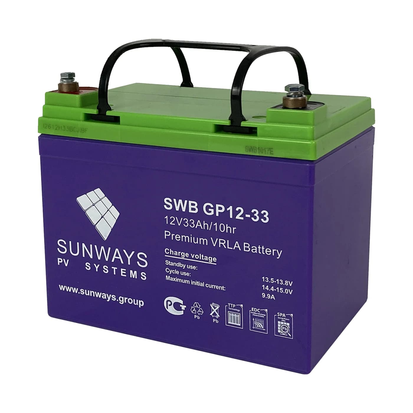 Аккумуляторная батарея SUNWAYS GP 12-33