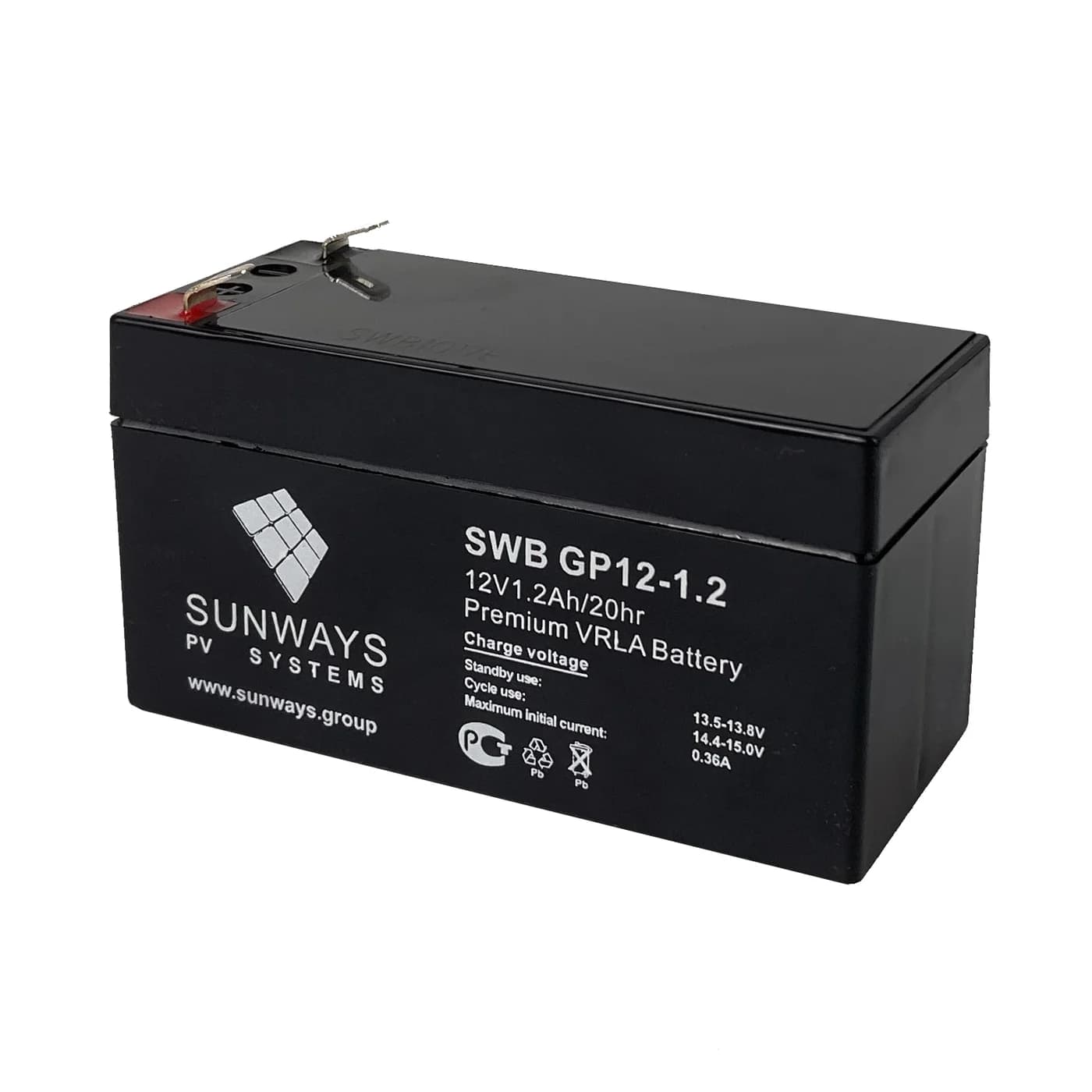Аккумуляторная батарея SUNWAYS GP 12-1,2