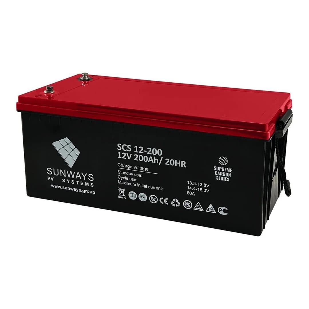Аккумуляторная батарея SUNWAYS CARBON SCS 12-200